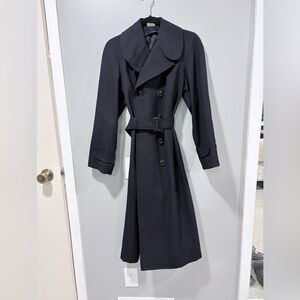 Vintage Black Trench Coat
